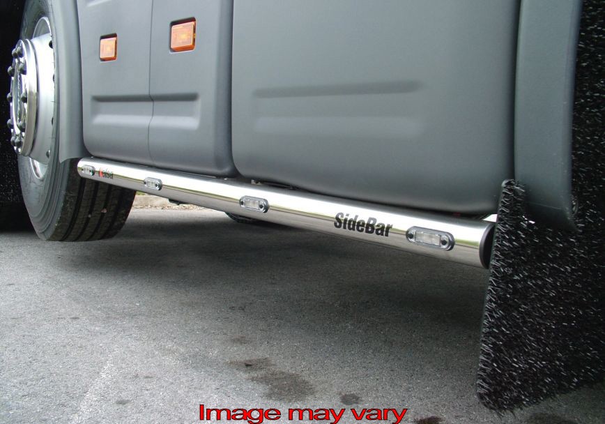 RVS SideBars voor Scania 4/R-Serie 6x2 Midlift | 4 Oranje LEDs