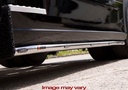 RVS SideBars voor Scania R2 met lage SideSkirts (Uitlaat onder Auto) | 5 Oranje LEDs