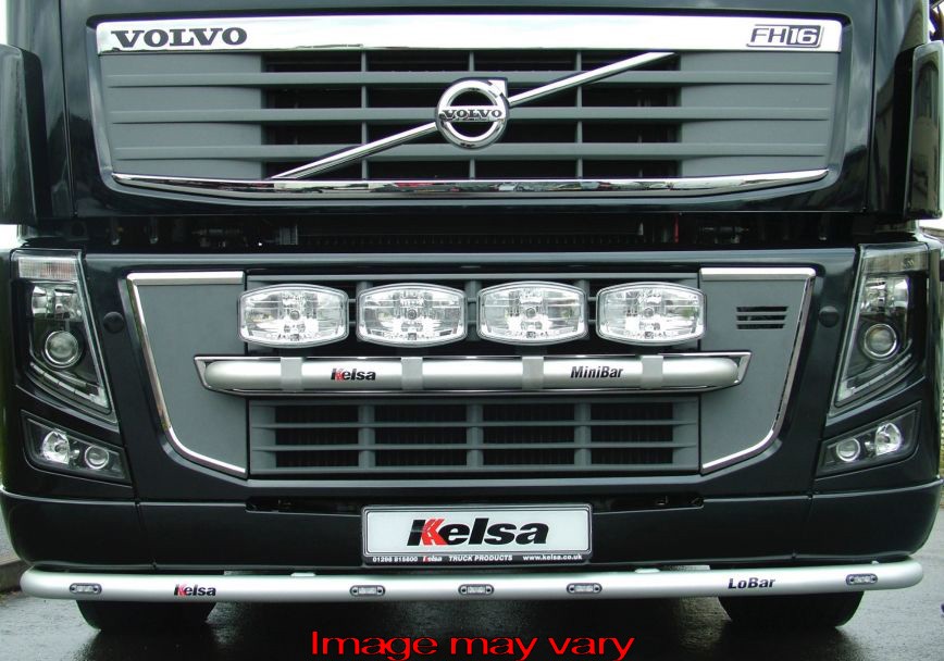 Aluminum LoBar for Volvo FM/FH2&3 | 7 Amber LEDs