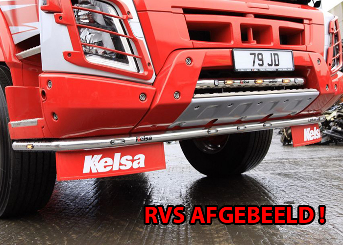 Aluminium LoBar voor Volvo FMX II | 5 Witte & 2 Oranje LEDs