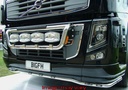 RVS LoBar voor Volvo FH/FM2&3 | 5 Witte & 2 Oranje LEDs