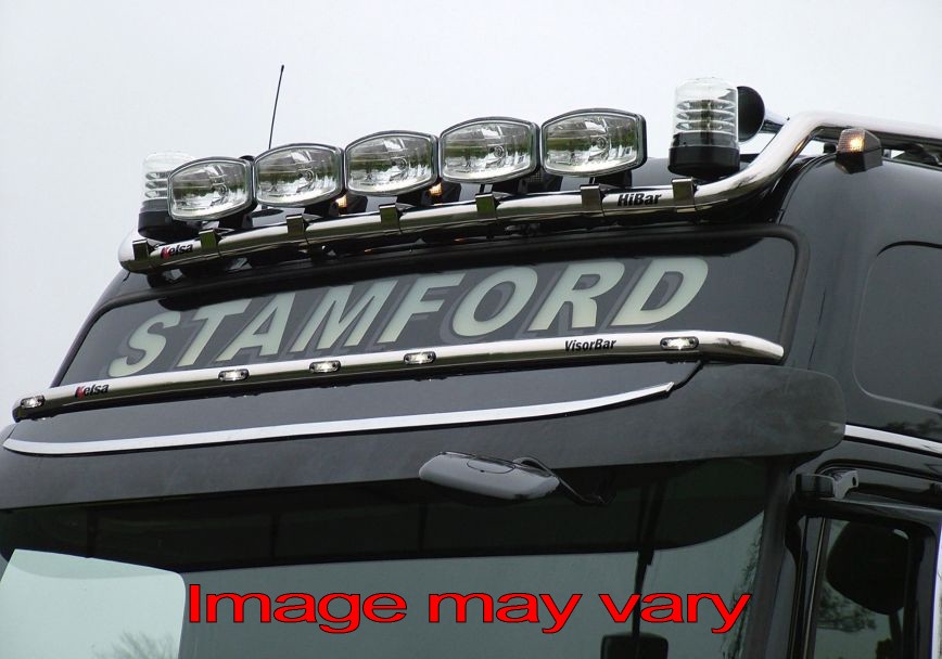 RVS VisorBar voor Volvo FM/FH3 | 5 Oranje LEDs