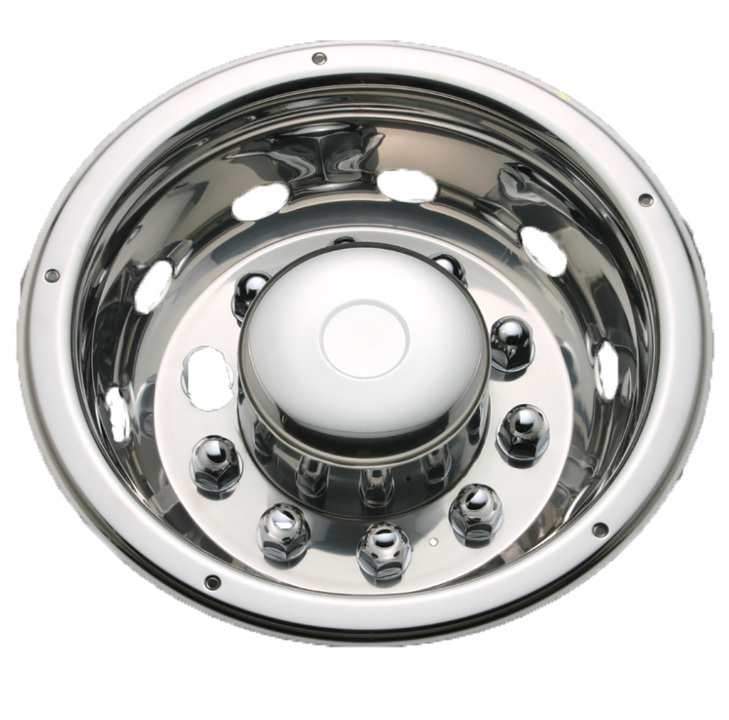 Deluxe wieldop achter 22,5 inch RVS 160 MM DIEP