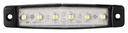 Dasteri markeer verlichting 6-LED 24V - Wit