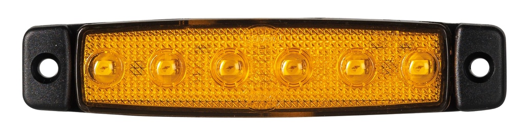 Dasteri markeer verlichting 6-LED 24V - Oranje
