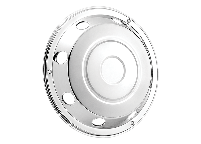 RVS lockring wieldop voorwiel gesloten 17,5inch zweedse stijl