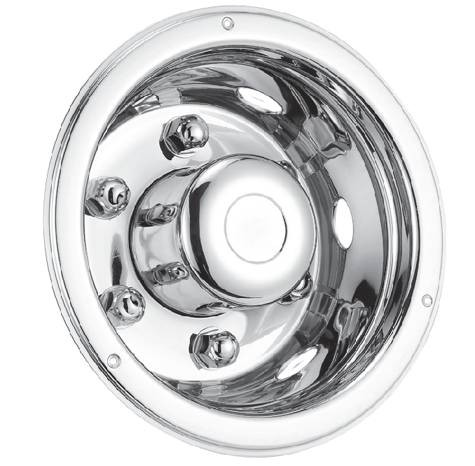Deluxe wieldop achter 17,5 inch RVS EXTRA DIEP