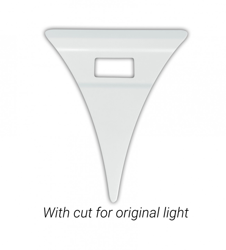 Set of Mudguard Wedges for Scania NextGen with Lightholes for Side Marker Lights