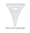 Set of Mudguard Wedges for Scania NextGen with Lightholes for Side Marker Lights