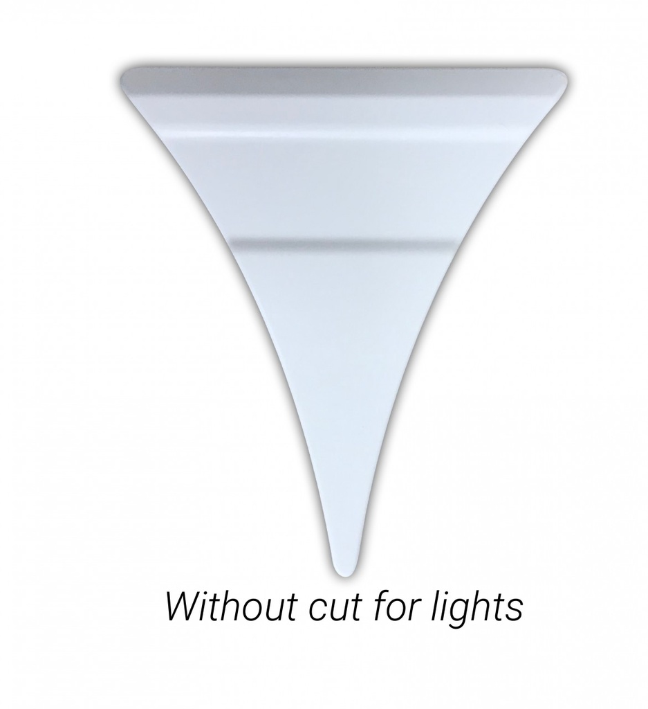 Set XL Spatbord Wedges voor Scania R&S NextGen zonder Lampgaten