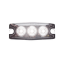 Extra dunne opbouw flitslamp 3 led wit 88x30x6,6mm