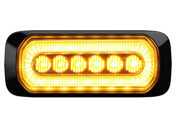 LED flitser 6-LED 12-24V oranje/oranje