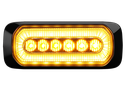 6 LED Strobe Light 12-24V | Amber LEDs with Amber Ring-Shaped Position Light