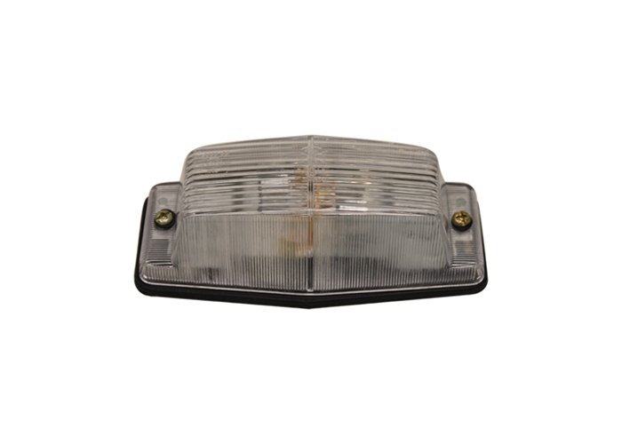 Dubbelbrander wit - transparante lens