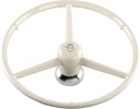 3-spaaks retro stuur 53cm - wit