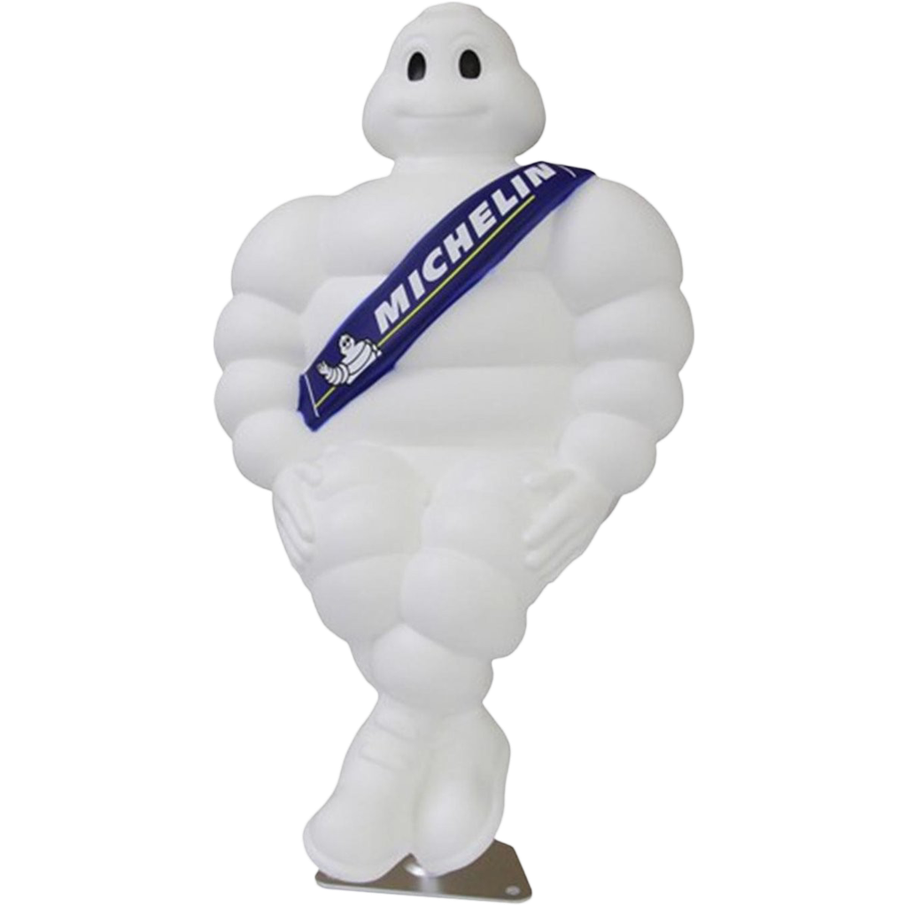 Michelin pop wit/blauw 40cm hoog