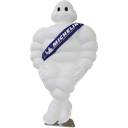 Michelin pop wit/blauw 40cm hoog