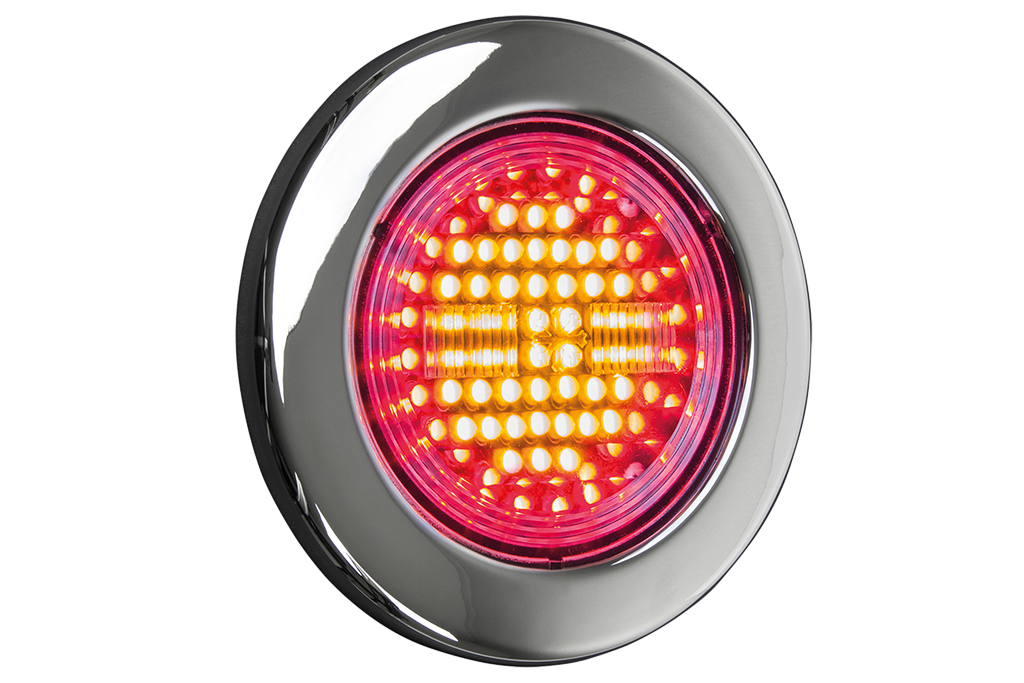 (LINKS) IZELED rond 3-kamer achterlicht LED