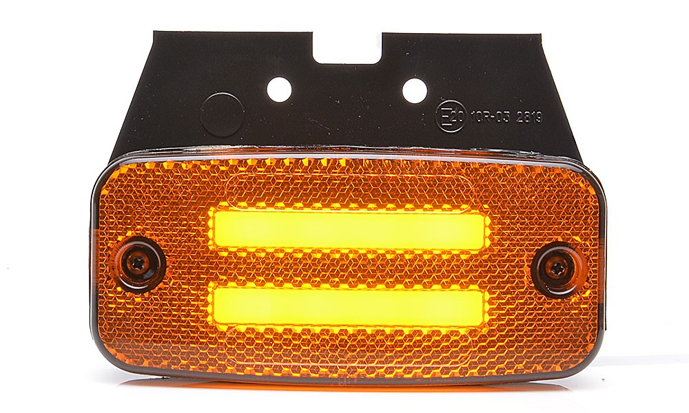 LED markeerlamp 'Two lines' Oranje - 12-24V