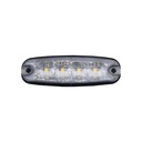 Cruise Light flitser 4 LED - helder glas - oranje LED