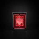 iZELED Blok Achter/Remlamp - Rood Glas