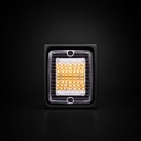 iZELED Blok Flitslamp Oranje Helder Glas