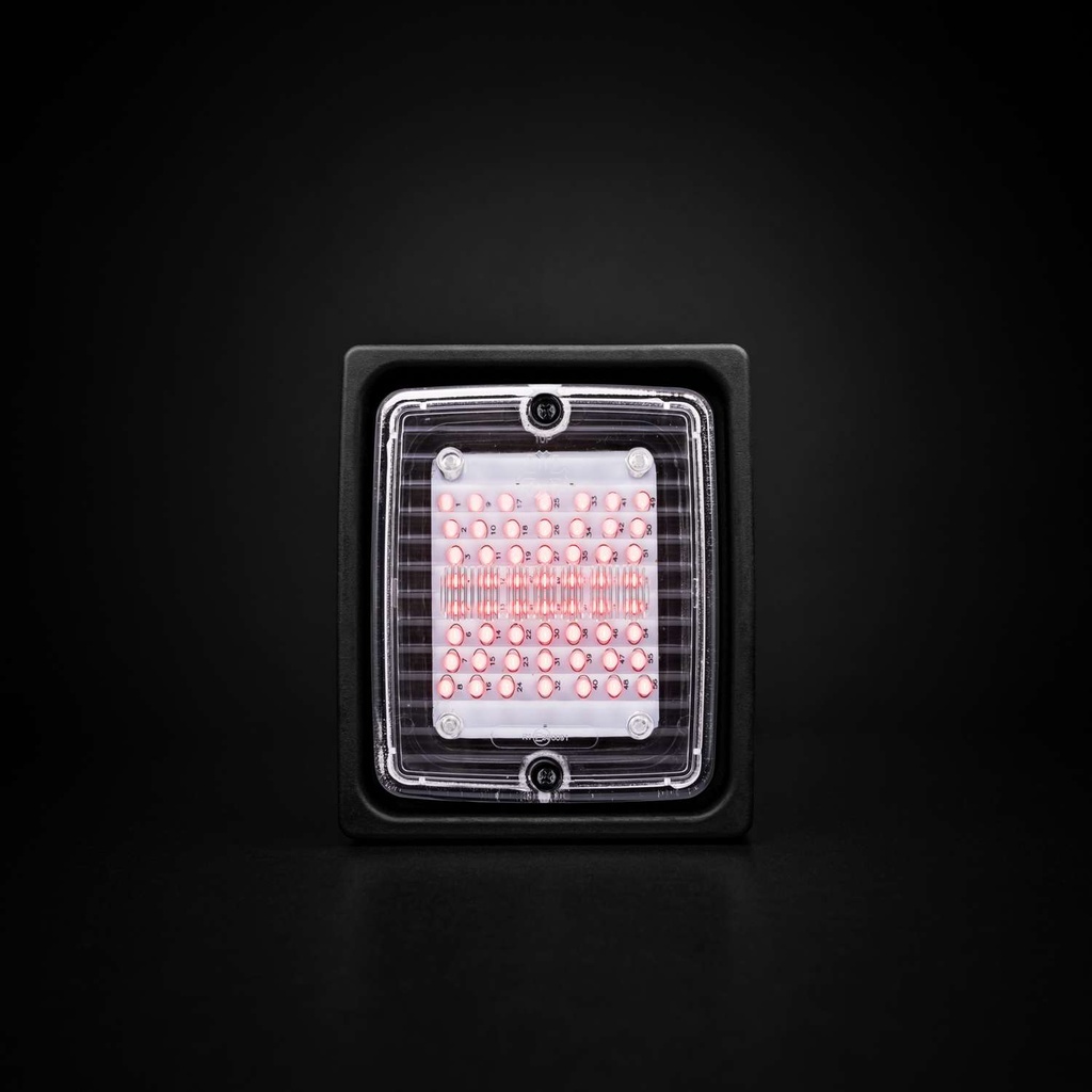 iZELED Blok Achterlamp Helder Glas