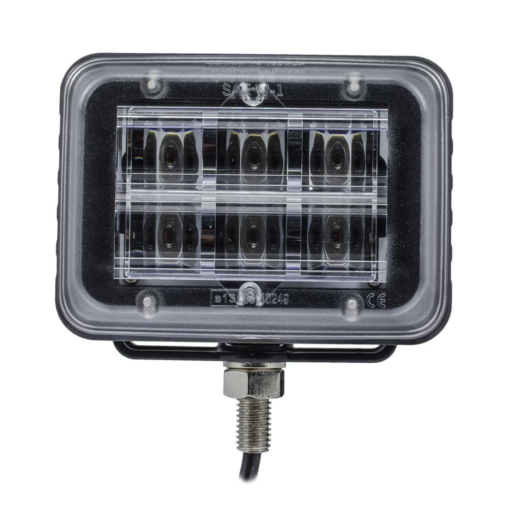 Stroboscooplamp 6x3W LED Met Beugel -  Amber