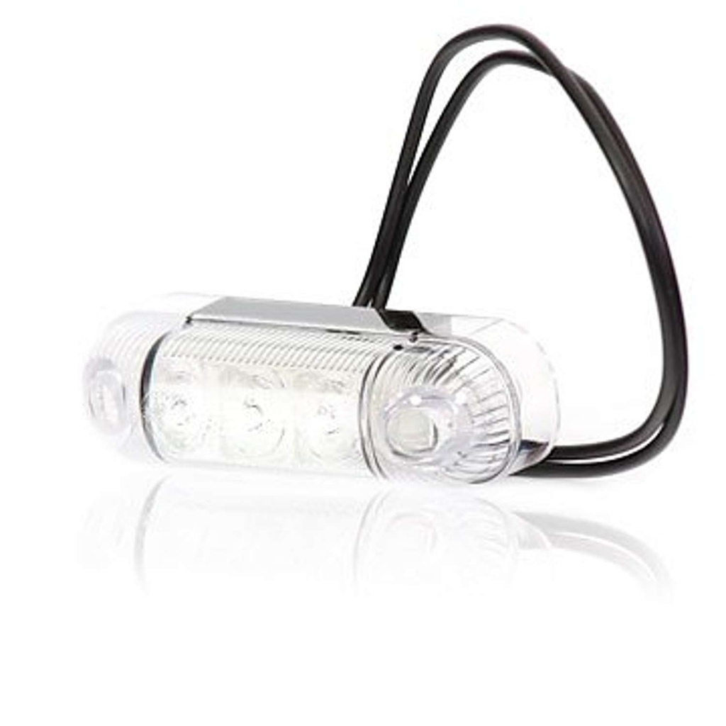 3-LED Surface-Mounted Position Light 12-24V - White
