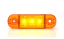 Markeringslamp ORANJE 85x26x12mm 3 led 12/24V
