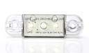 Markeringslamp WIT 85x26x12mm 3 led 12/24V