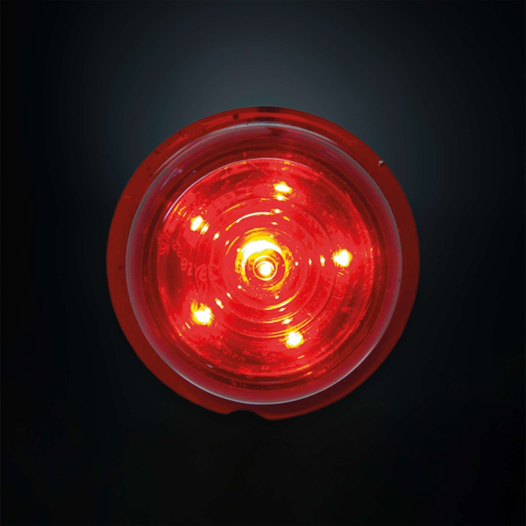 Viking 6 LED Unit Rood | Rode Lens | 5m Kabel