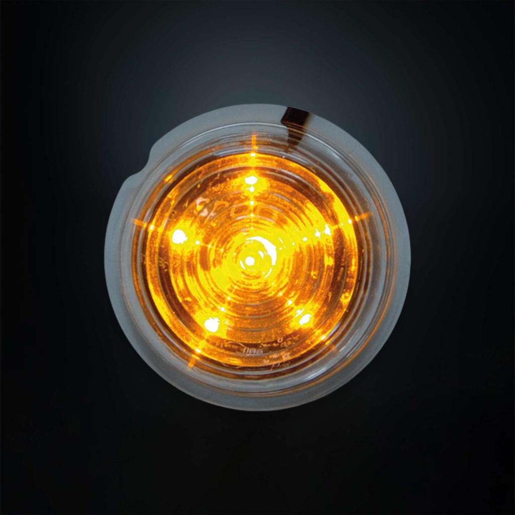 Viking 6 LED Unit Amber | Clear Lens | 5m Cable
