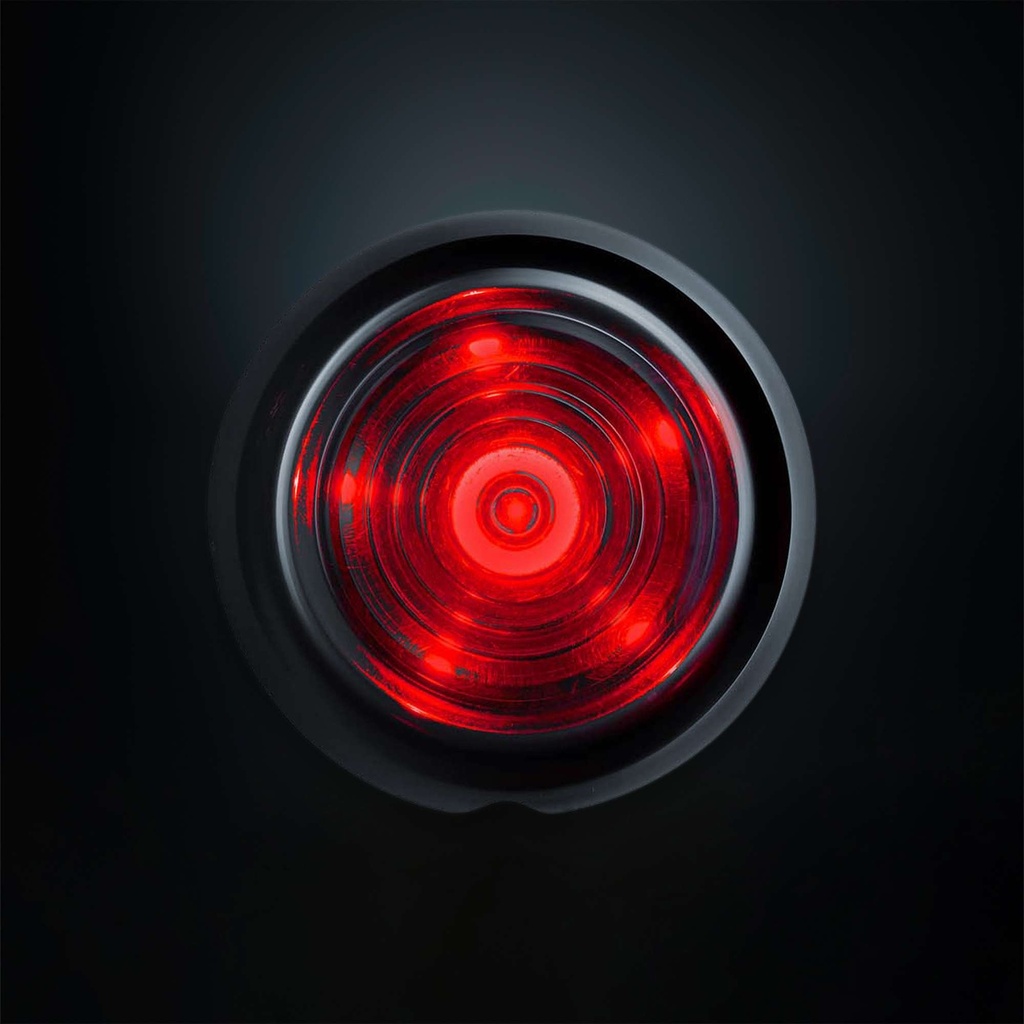 Dark Knight Viking 6 LED Unit Red | Smoke Lens | 5m Cable