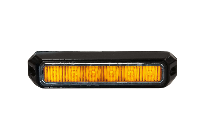 LED Flitser "Mini" Amber 6x3W LED