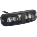 180° Curved LED Strobe Light 12-24V - Amber