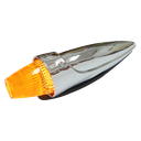 Toplamp LED Torpedo Chroom - Amber