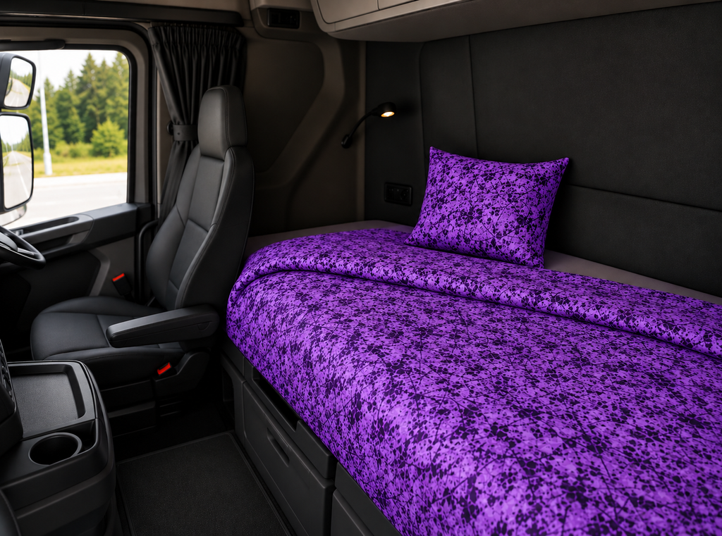 Duvet Cover & Pillowcase - Danish Purple Design