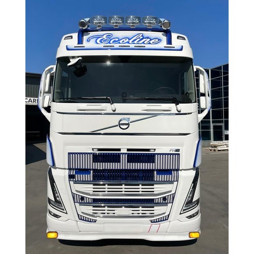 Bumper Spoiler for Volvo FH4/4B | Type 1 | 12cm Deeper | 2x Yellow Talmu