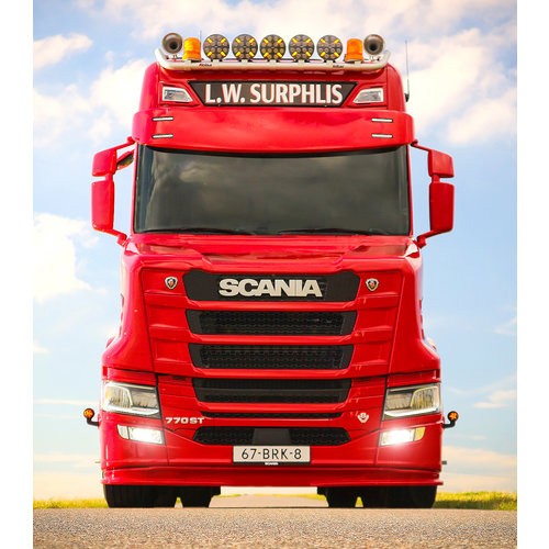 Zonneklep voor Scania NextGen | Ronde Bodem | 4 Lampgaten