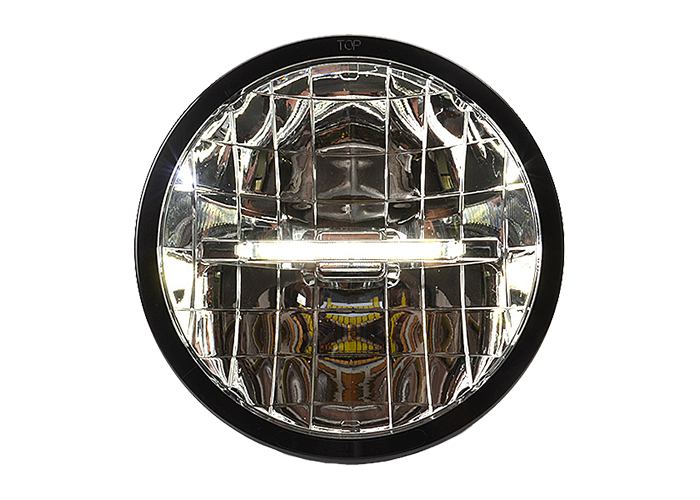 FULL LED verstraler rond 230mm 12/24v met streep als stadslicht