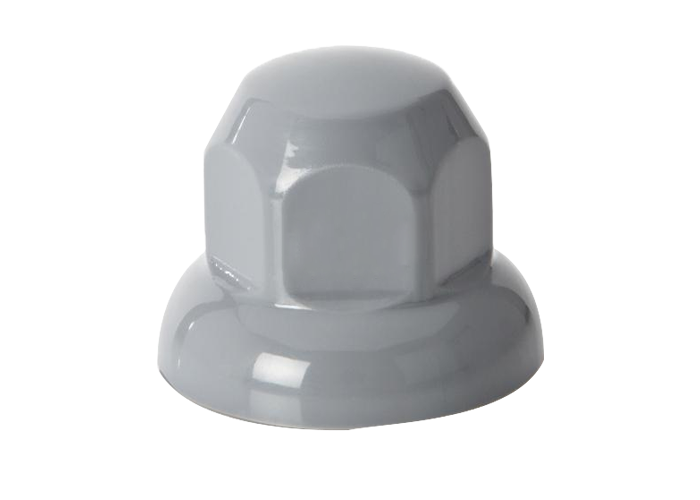 (32mm) Kunststof grijze wielmoerdoppen (20 stuks)