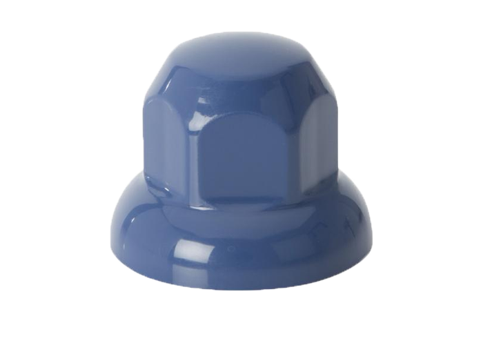 (33mm) Kunststof blauwe wielmoerdoppen (20 stuks)