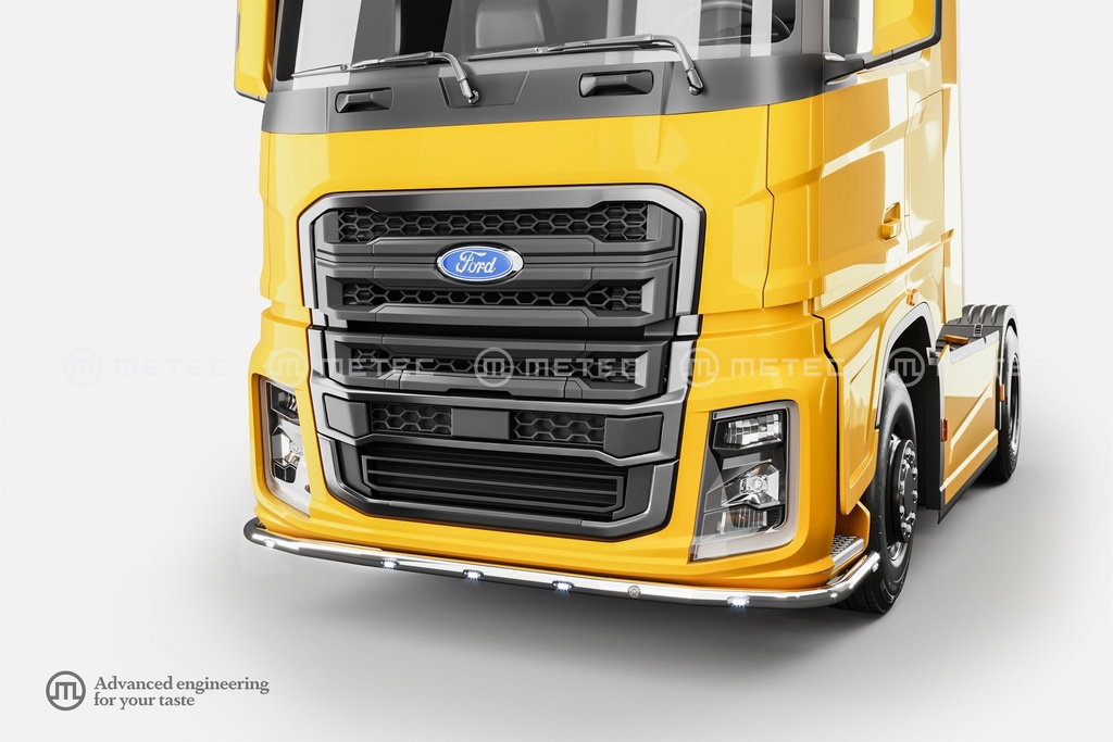 Stainless Steel Spoilerbar "F-LINER" for Ford F-Max | 5 White + 2 Amber LEDs