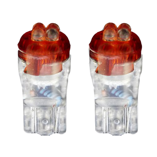 SET (2) WEDGE LED LAMPEN VOOR STADSLICHT (rood)