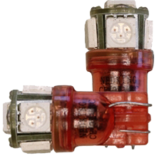 T10 Lamps with 5 SMD LEDs Red | Set of 2 Pieces