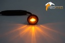 Positielicht Rond LED - Oranje Smoke Glas