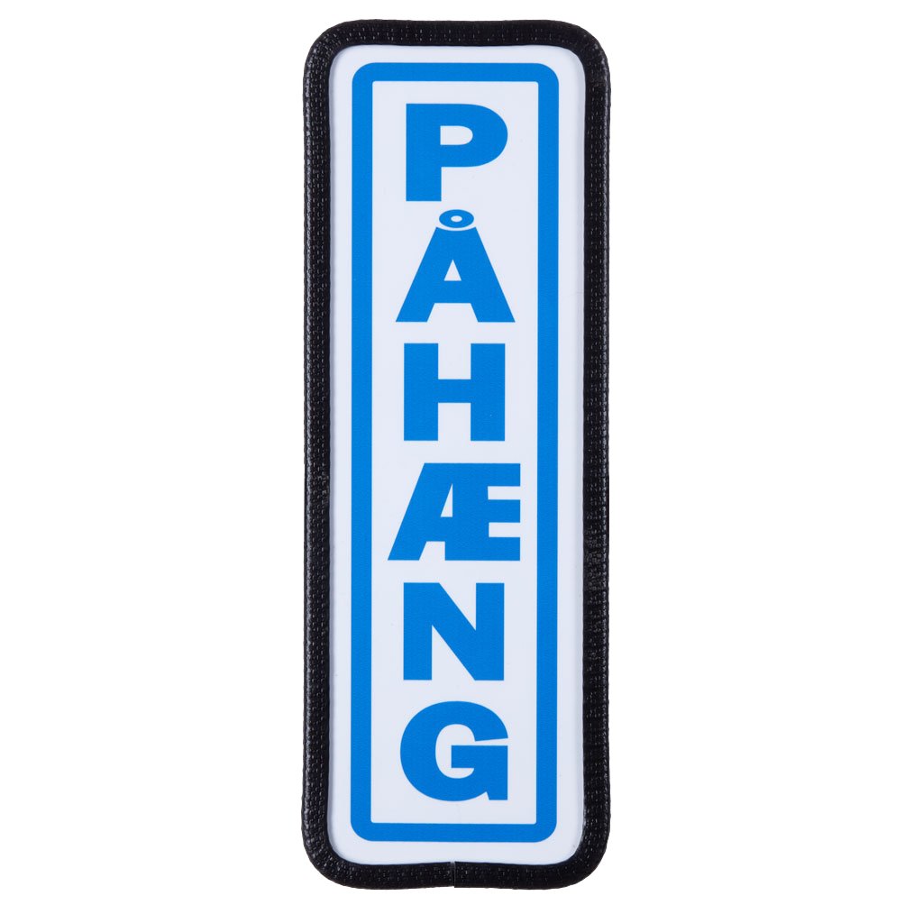 (Blauw) Pahaeng schildje met bevestiging