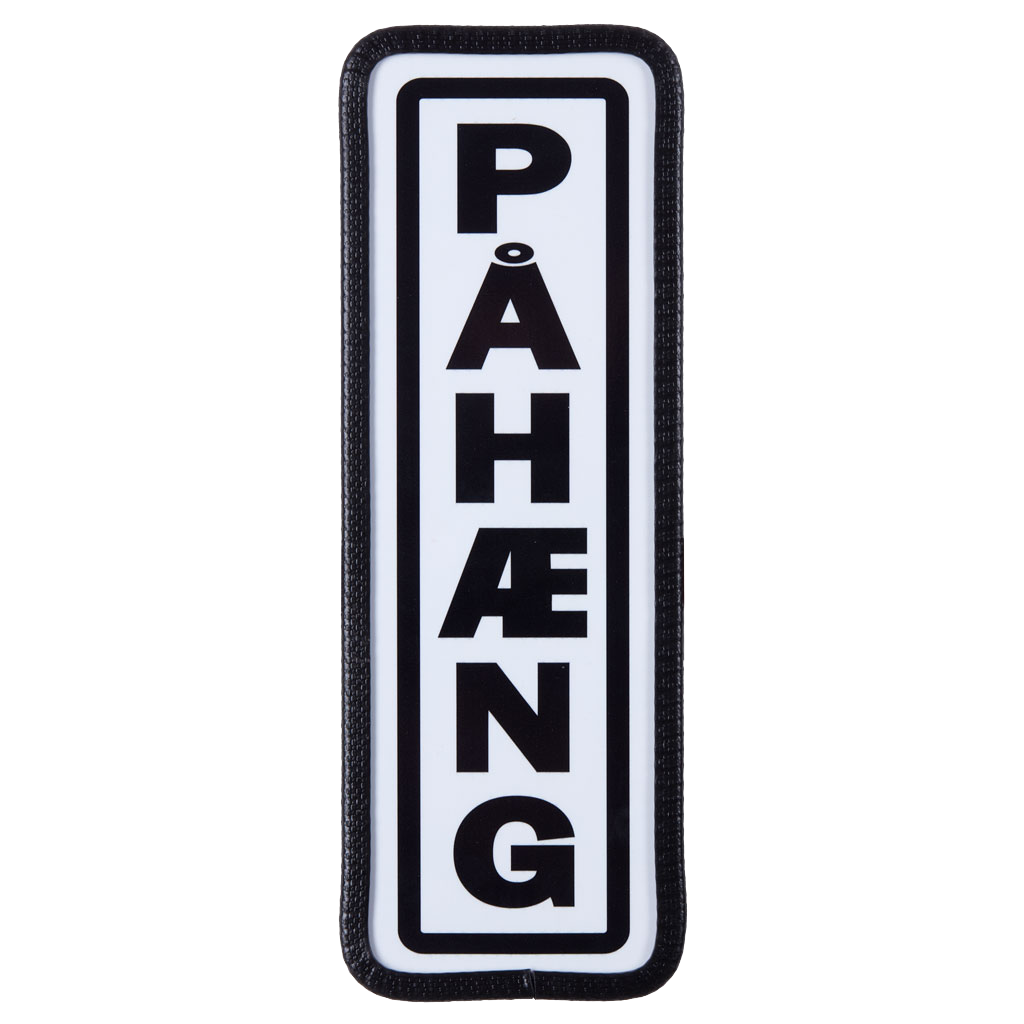 (ZWART) Pahaeng schildje met bevestiging