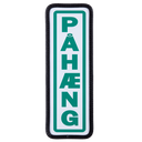 (GROEN) Pahaeng schildje met bevestiging